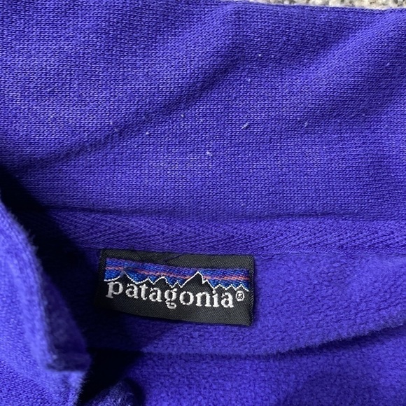 Vintage Patagonia Purple Polo Sweatshirt XL - Picture 3 of 13